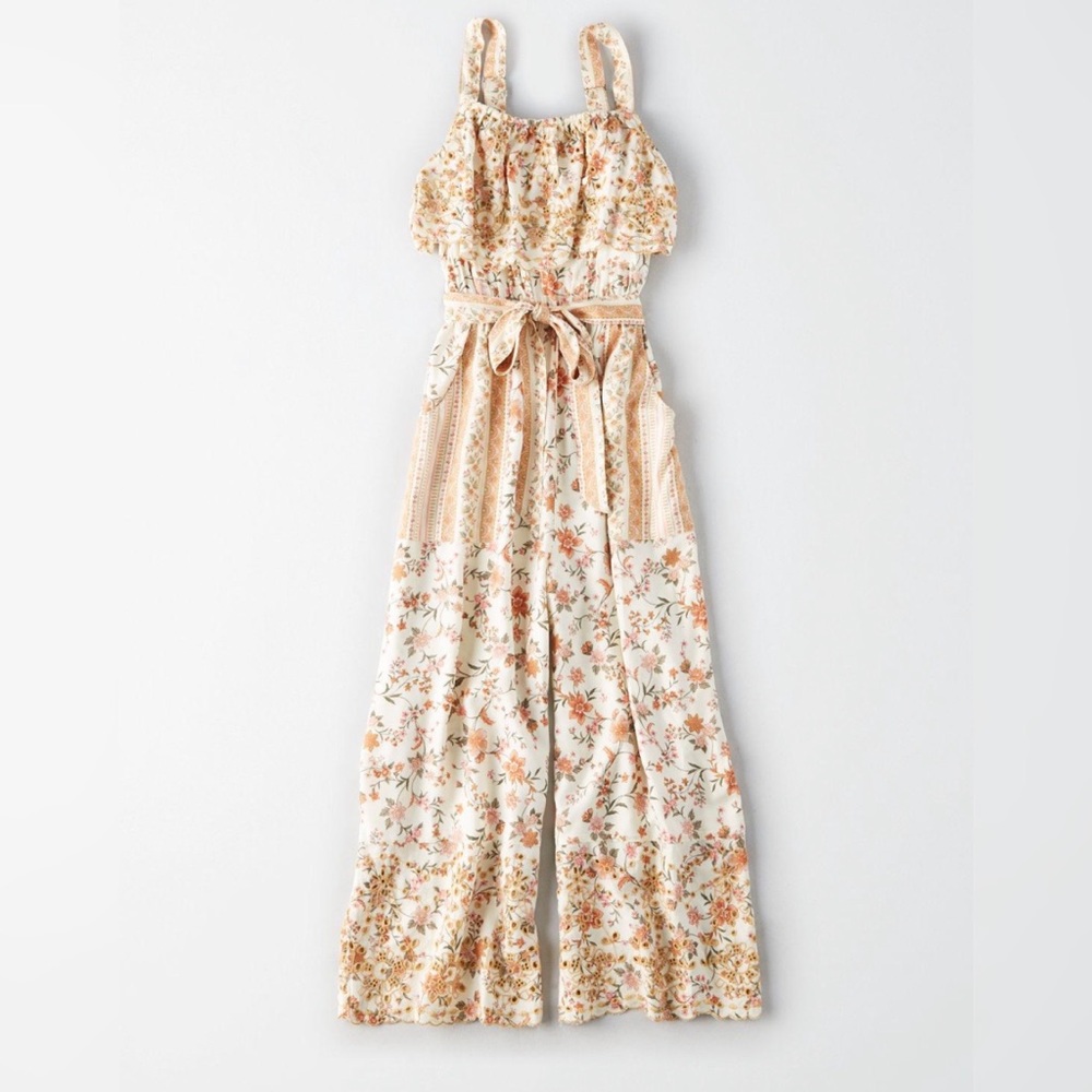 AE OVERLAY SCHIFFLIE JUMPSUIT